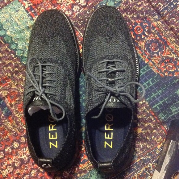 Cole Haan Men's ZeroGrand Black Stitchlite Oxford Shoes - 11.5M - New in Box - Picture 5 of 9